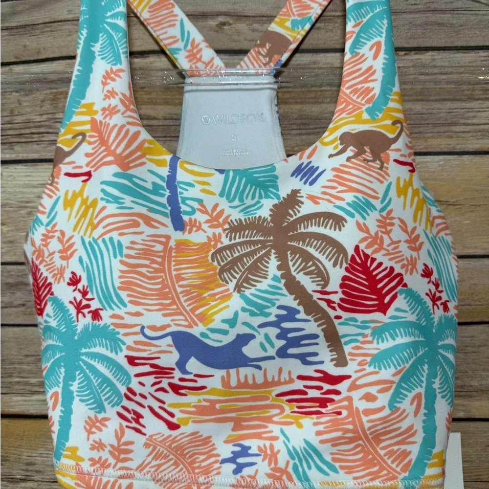 NWT Wildfox Longline racer back savanna print - Picture 4 of 5